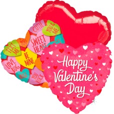 balloon bouquet Valentine candy